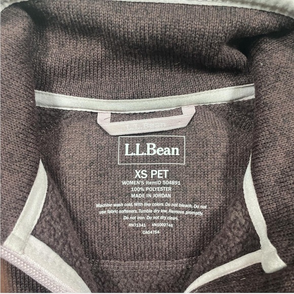 maroon L.L. Bean fleece zip-up - Picture 4 of 5